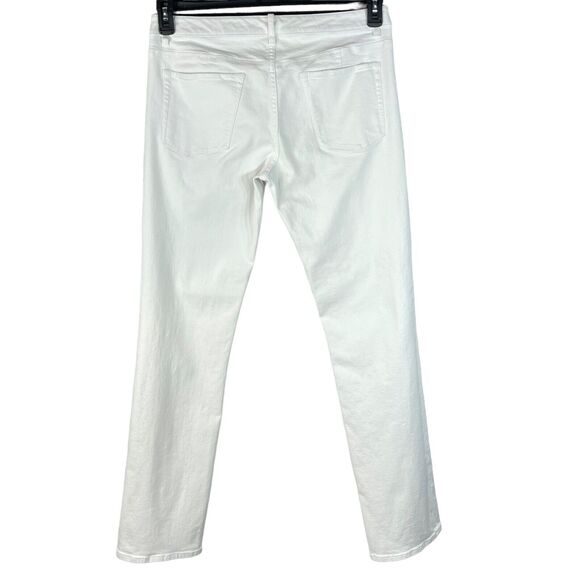 Ellie Tahari SZ 12 Classic Fit Jeans Relaxed Straight Leg Pockets Mid-Rise White - Picture 3 of 11